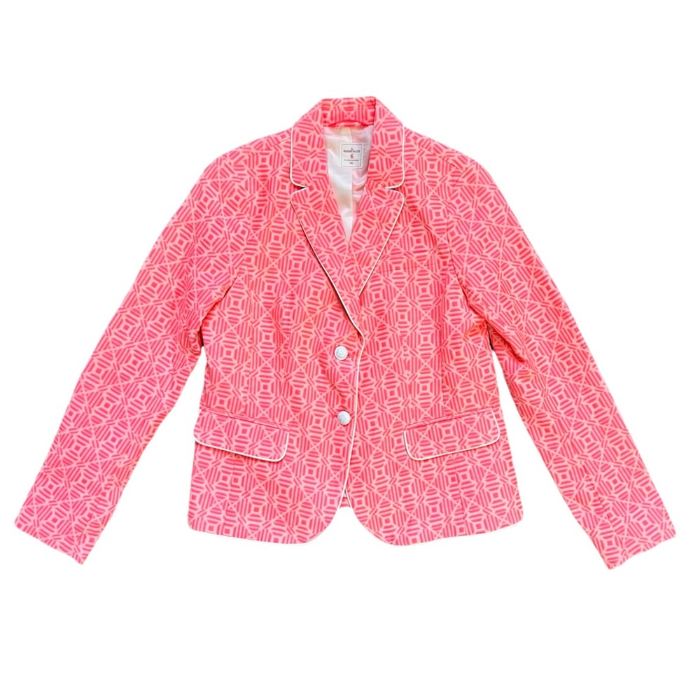 GAP The Academy Blazer Beautiful Coral Boho Business Casual Jacket Like New 6